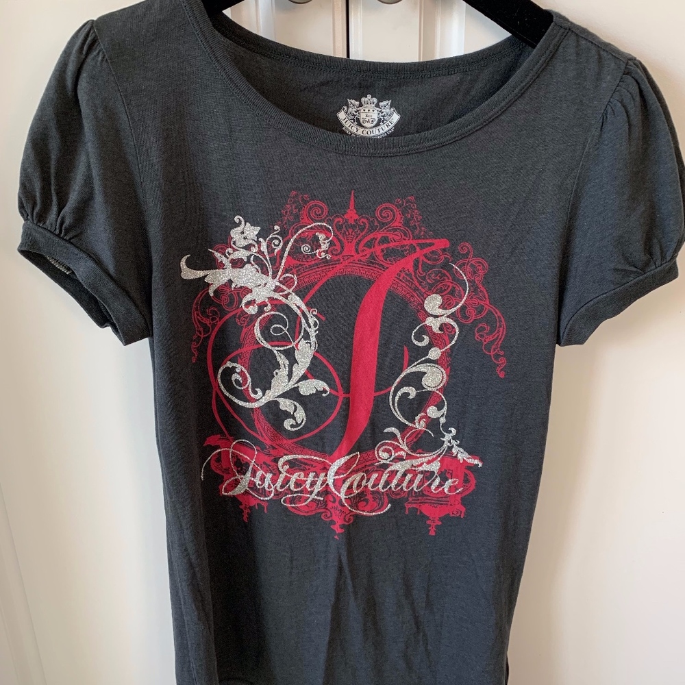 Juicy Couture Top with silver sparkling dust